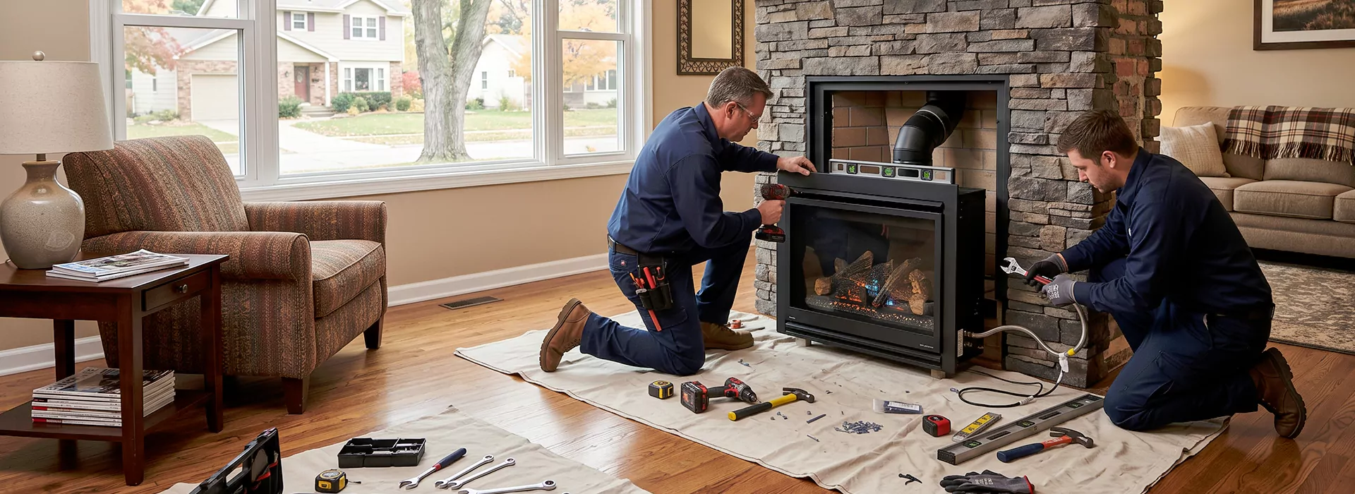 New Fireplace Installation in East Brunswick
