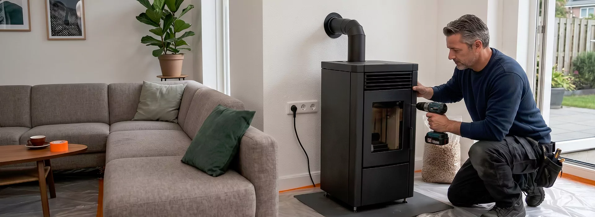 Pellet Stove Chimney Installation in East Brunswick, NJ
