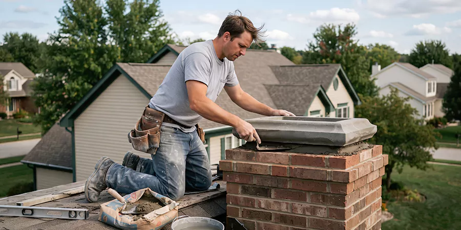Stone Chimney Crown Installation East Brunswick