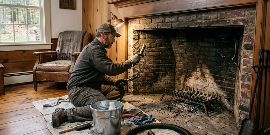 Inglenook and Coal Burning Fireplace Restoration East Brunswick