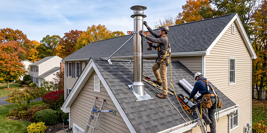 Freestanding and Corner Pellet Stove Installation East Brunswick