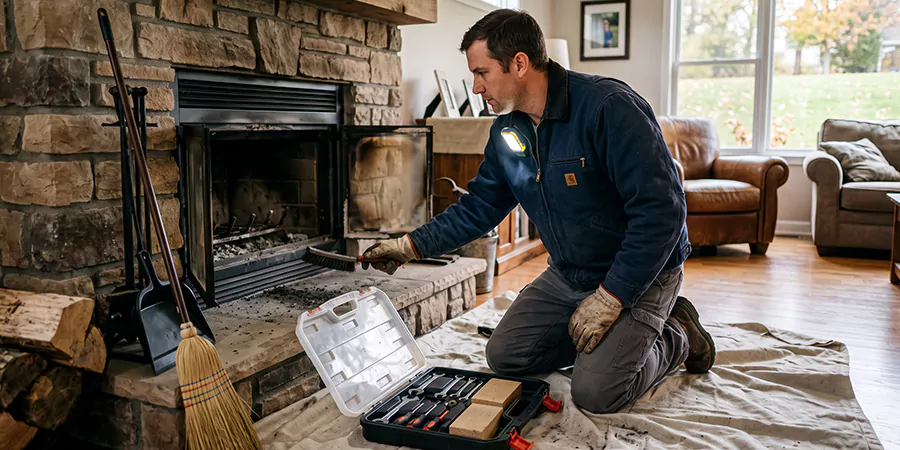 Wood Fireplace Repair in East Brunswick